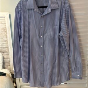 Men's Blue Striped Shirt